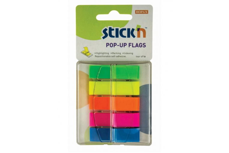 Flag Color Pops Performance Pop Up flags 5 Assorted Neon Colours Pk200 | WPS Westward